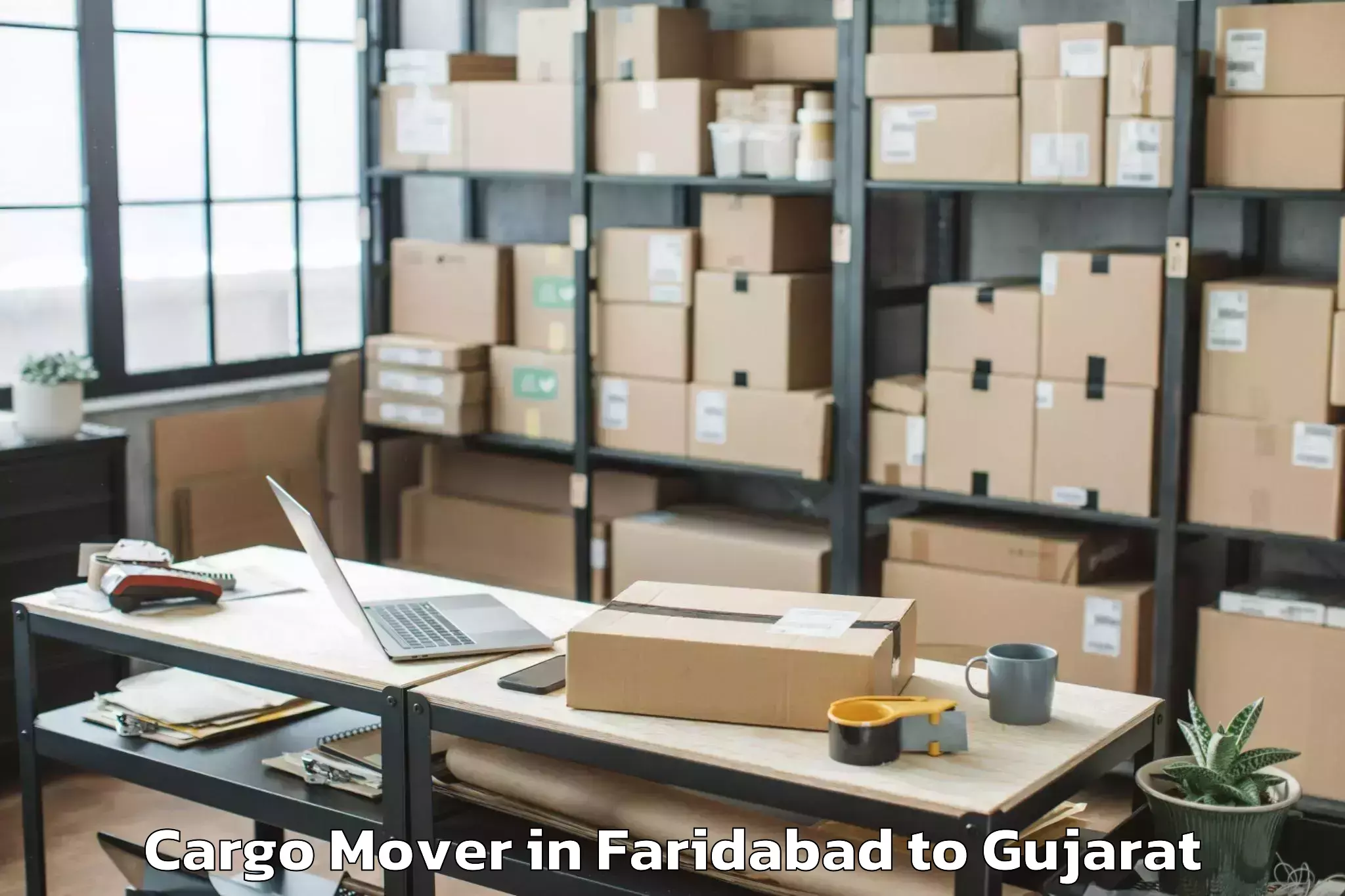 Faridabad to Gujarat Vidyapith Ahmedabad Cargo Mover Booking